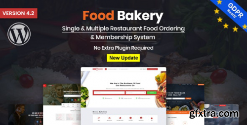 Themeforest - FoodBakery | Delivery Restaurant Directory WordPress Theme 18970331 v4.5 - Nulled