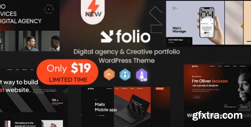 Themeforest - Webfolio - Creative Portfolio &amp; Digital Agency WordPress Elementor Theme 51017419 v1.0.0 - Nulled