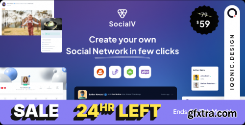 Themeforest - SocialV - Social Network and Community BuddyPress Theme 38612588 v2.0.7 - Nulled