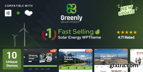 Themeforest - Greenly - Ecology &amp; Solar Energy WordPress Theme 23183002 v7.1 - Nulled
