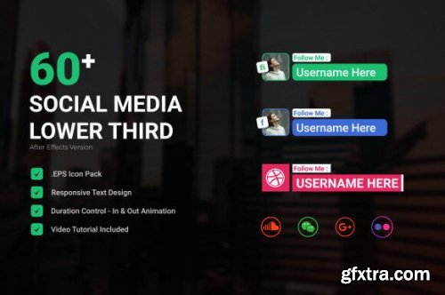 Social Media Lower Third | After Effects 93424859