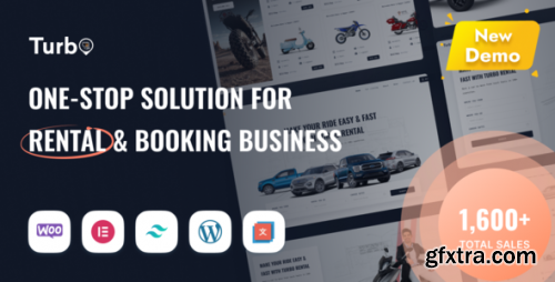 Themeforest - Turbo - WooCommerce Rental &amp; Booking Theme 17156768 v11.0.9 - Nulled