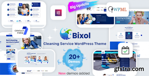 Themeforest - Bixol - Cleaning Services WordPress Theme 29344219 v1.6.8 - Nulled