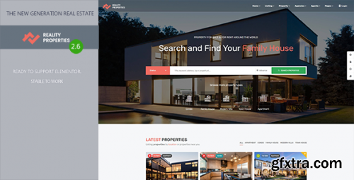 Themeforest - Reality | Estate Multipurpose WordPress Theme 21627776 v2.6.3 - Nulled