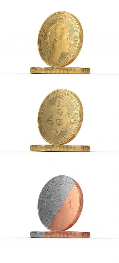 Custom Gold Coin Mockup