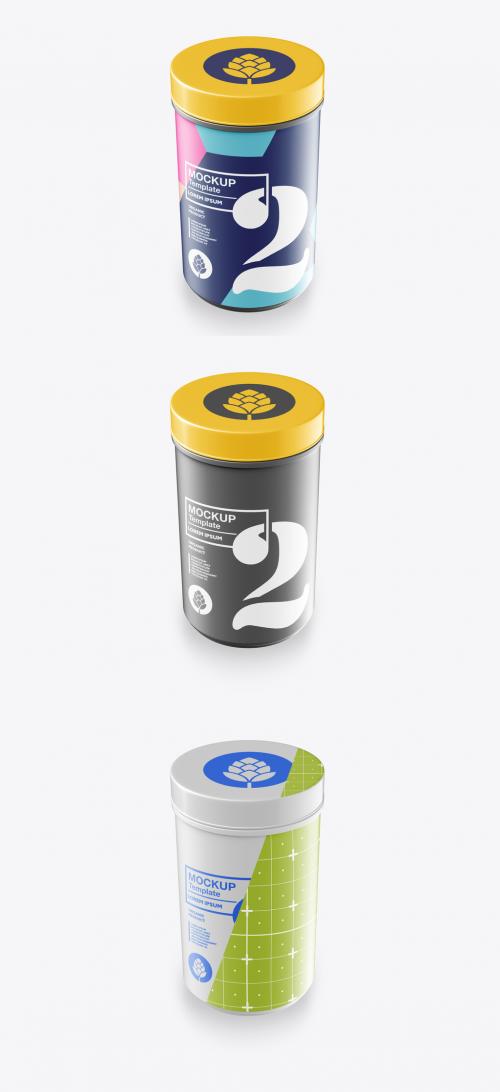 Plastic Protein Jar Mockup