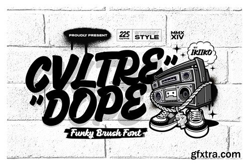 Cvltre Dope - Funky Brush Font G4HLUAZ