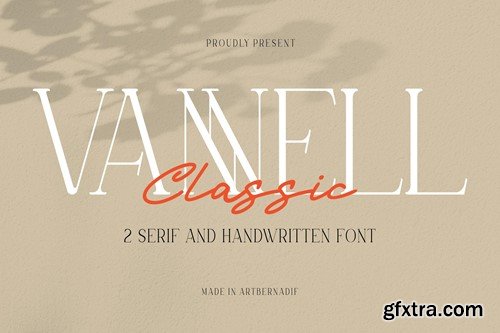 Vannell Classic - 2 Serif And Handwritten Font 4E947S2