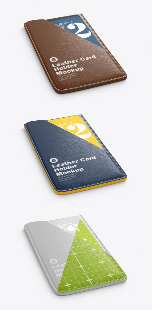 Leather Card Holder Mockup