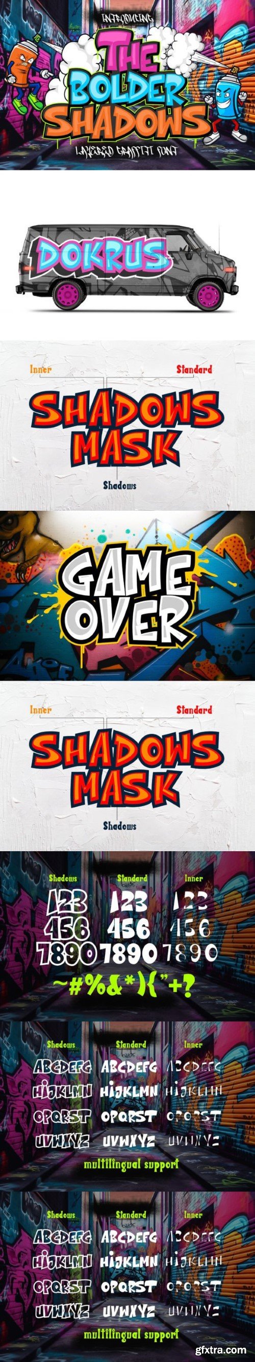 The Bolder Shadow Font