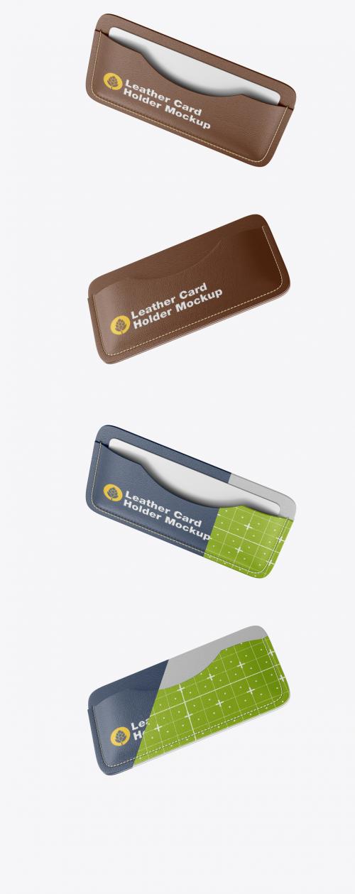 Leather Card Holder Mockup