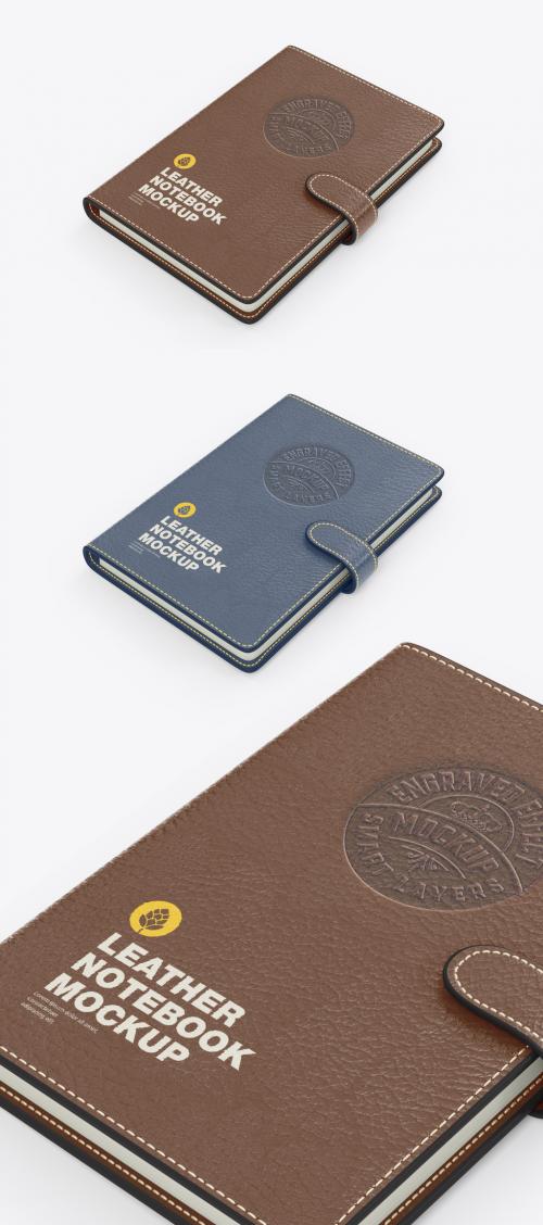 Leather Notebook Mockup