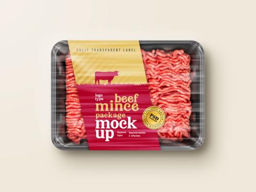 Beef Mince Package Mockup