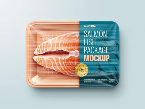 Salmon Fish Package Mockup