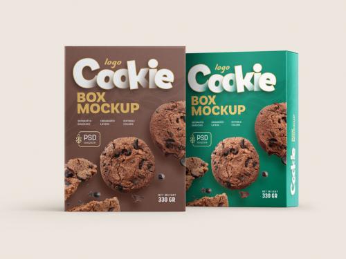 Cookie Box Packaging Mockup