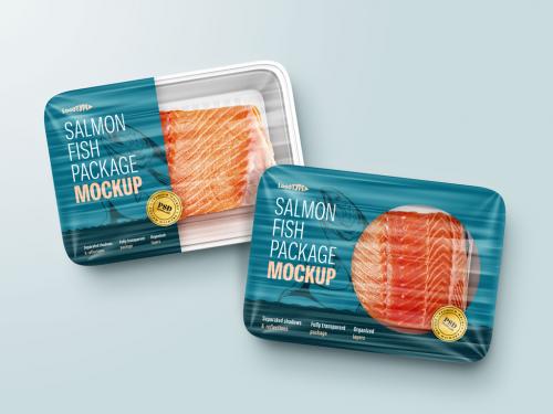 Salmon Fish Package Mockup