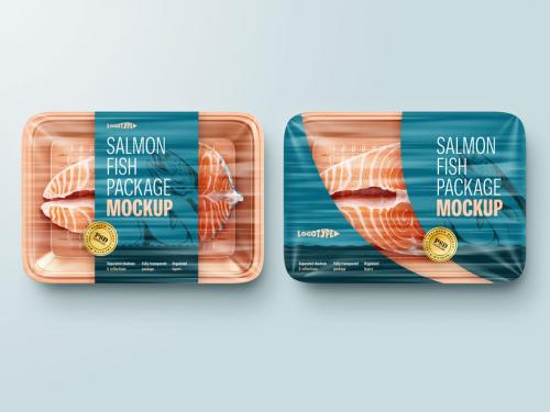 Salmon Fish Package Mockup