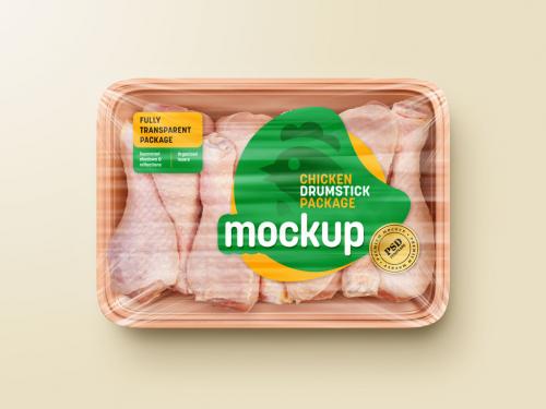 Chicken Drumstick Package Mockup