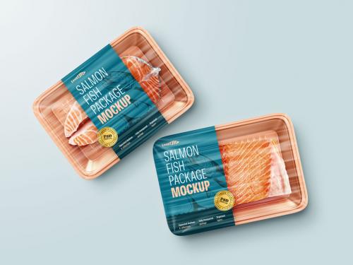 Salmon Fish Package Mockup