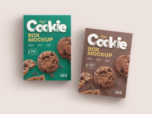 Cookie Box Packaging Mockup