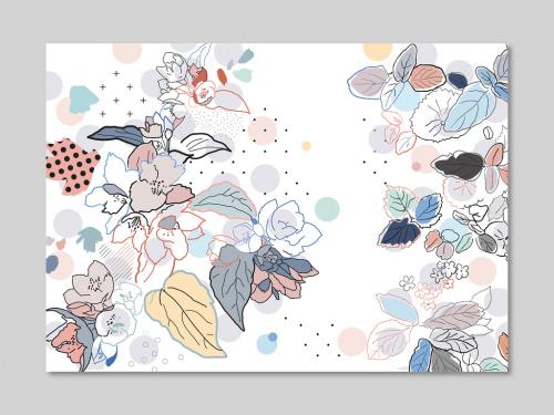 Floral Gentle Background Layout