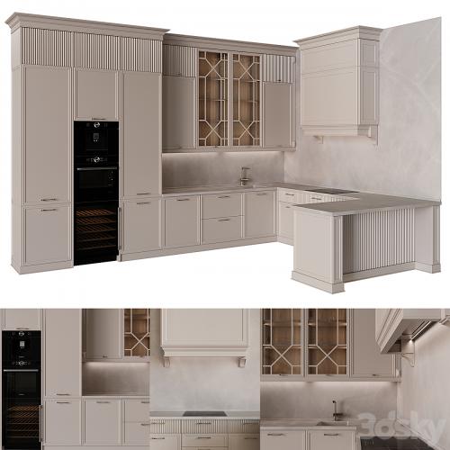 Neoclassical kitchen 34