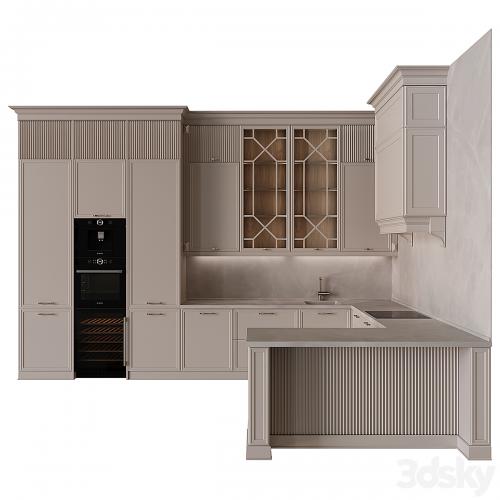 Neoclassical kitchen 34