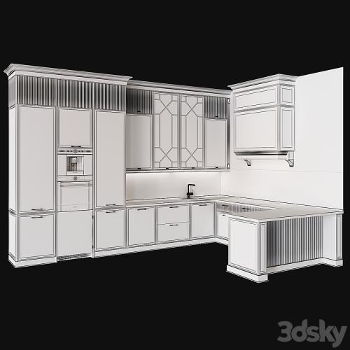 Neoclassical kitchen 34