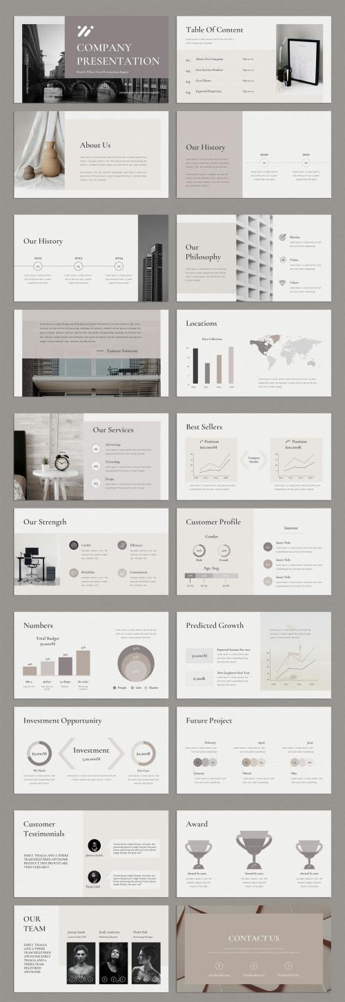 Company Presentation Layout