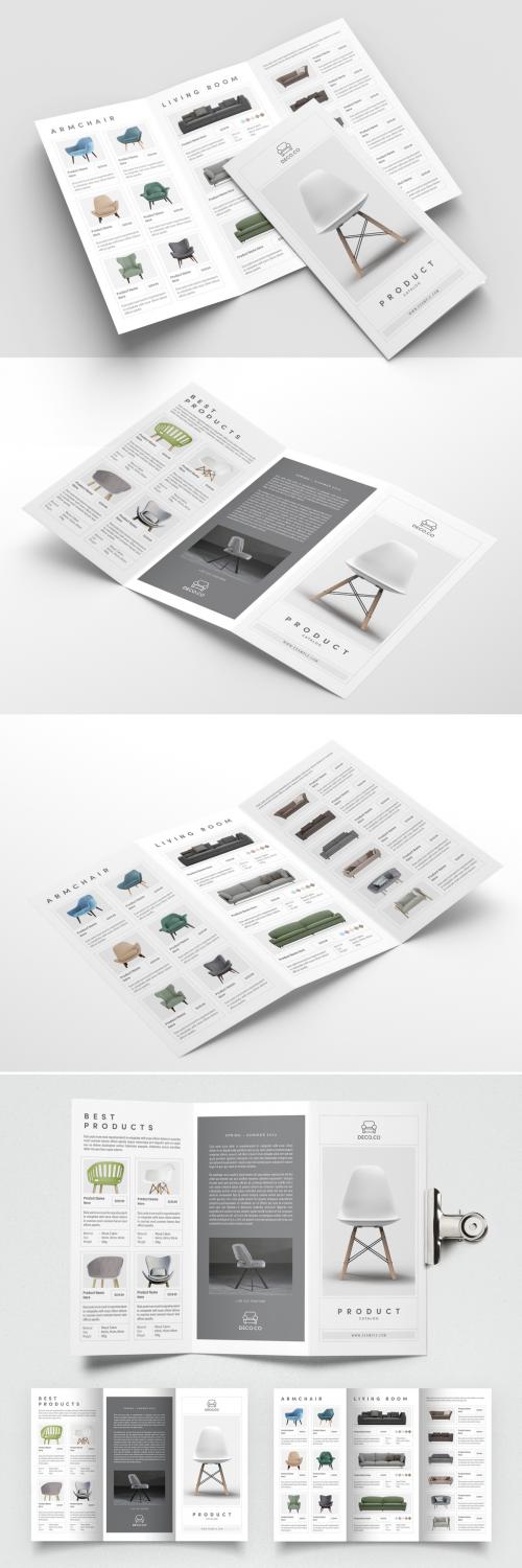 Product Trifold Brochure Layout