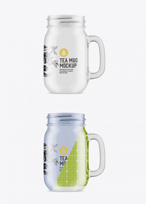 Clear Glass Mug Mockup