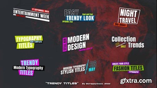 Videohive Trendy Titles 51561988