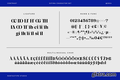 Sifyna Modern Serif Typeface UWXDRKN