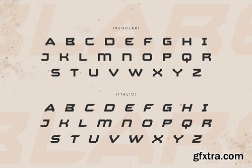 BLARE - Racing Car Modern Font KCDUCS4