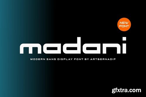 Madani - Modern Sans Display Font BGRY65C