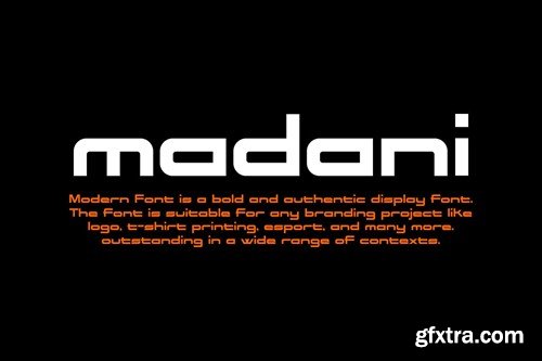 Madani - Modern Sans Display Font BGRY65C