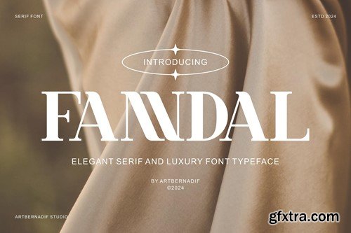 Fanndal - Elegant Serif And Luxury Font Typeface 87Z236E