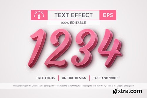 Amur Editable Text Effect, Graphic Style XVKFZY4