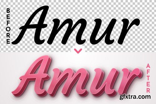 Amur Editable Text Effect, Graphic Style XVKFZY4