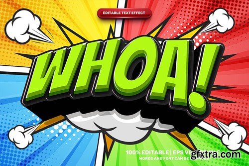 Super Wow Comic Cartoon Text Effect 7HHBCYD