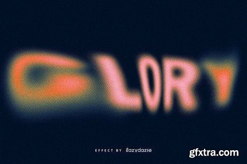 Hazy Warped PSD Text Effect 9GN3CL8