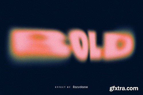 Hazy Warped PSD Text Effect 9GN3CL8