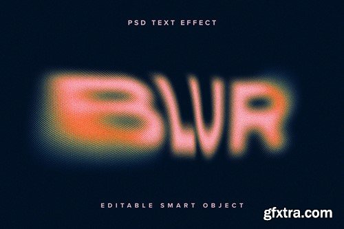 Hazy Warped PSD Text Effect 9GN3CL8