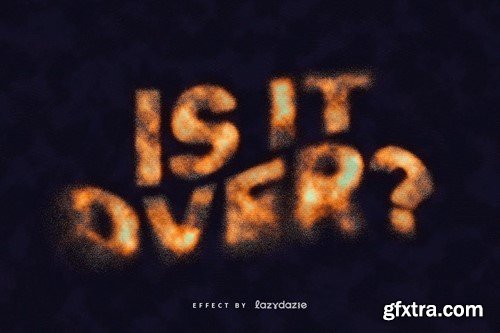 Dissolving Grunge PSD Text Effect PGZDRAB