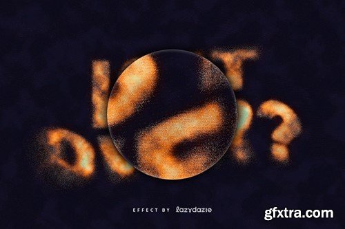 Dissolving Grunge PSD Text Effect PGZDRAB