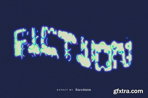 Warped and Distorted PSD Text Effect GDWWXCD