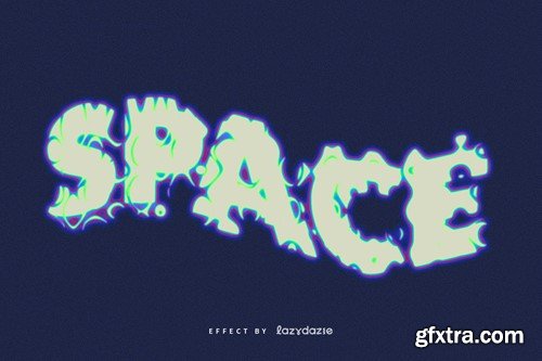 Warped and Distorted PSD Text Effect GDWWXCD