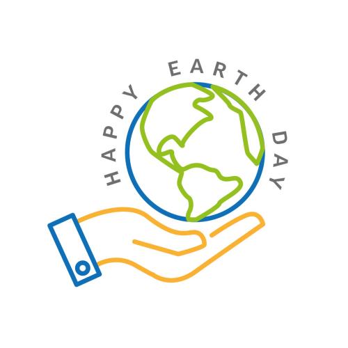 Happy Earth Day Card Layout