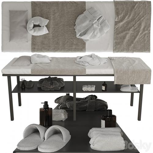 Massage table with decor 2