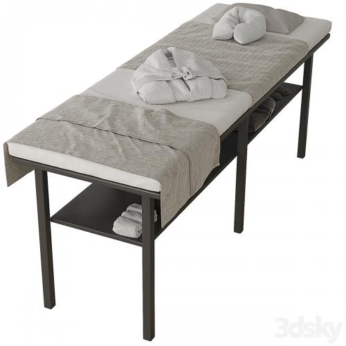 Massage table with decor 2